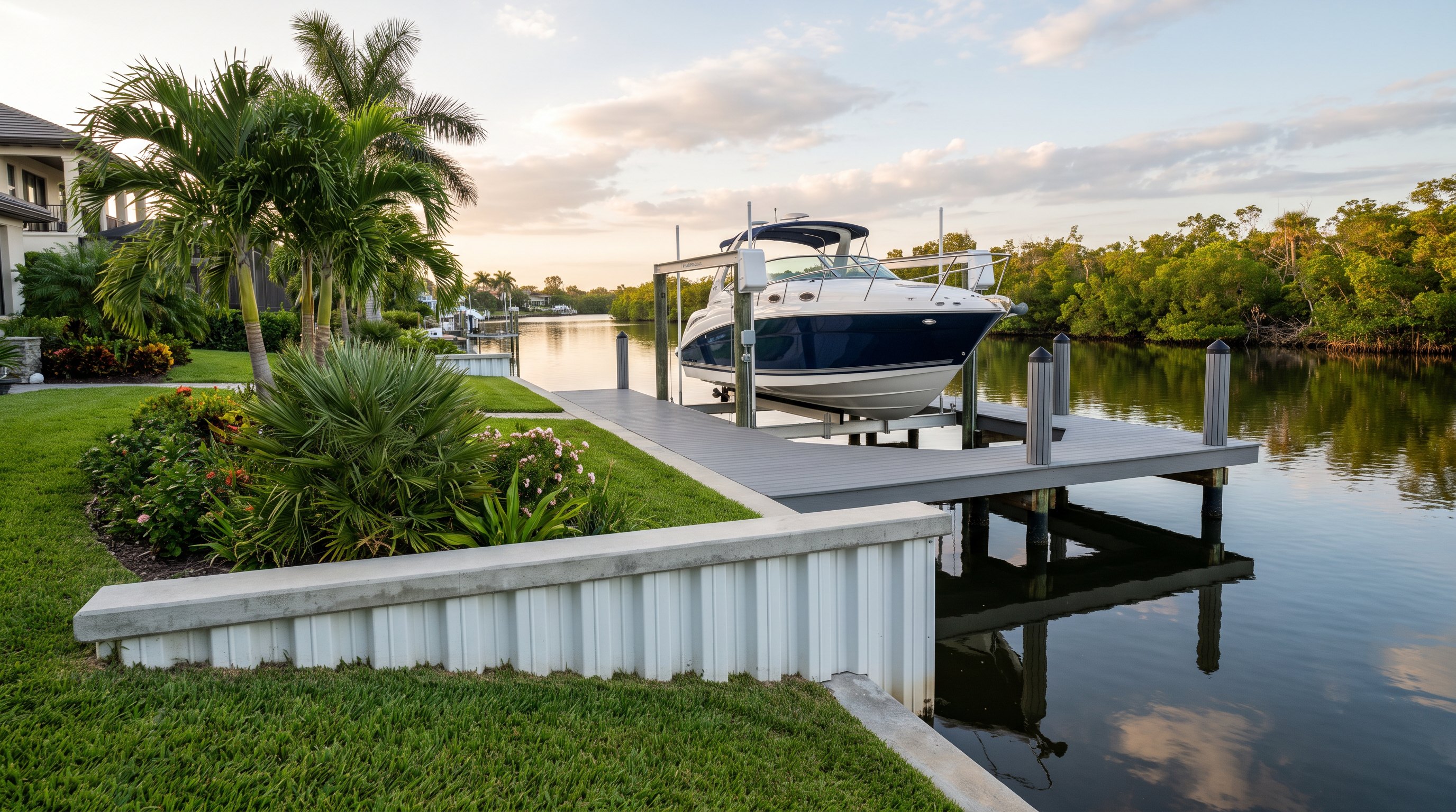 Backyard waterfront living