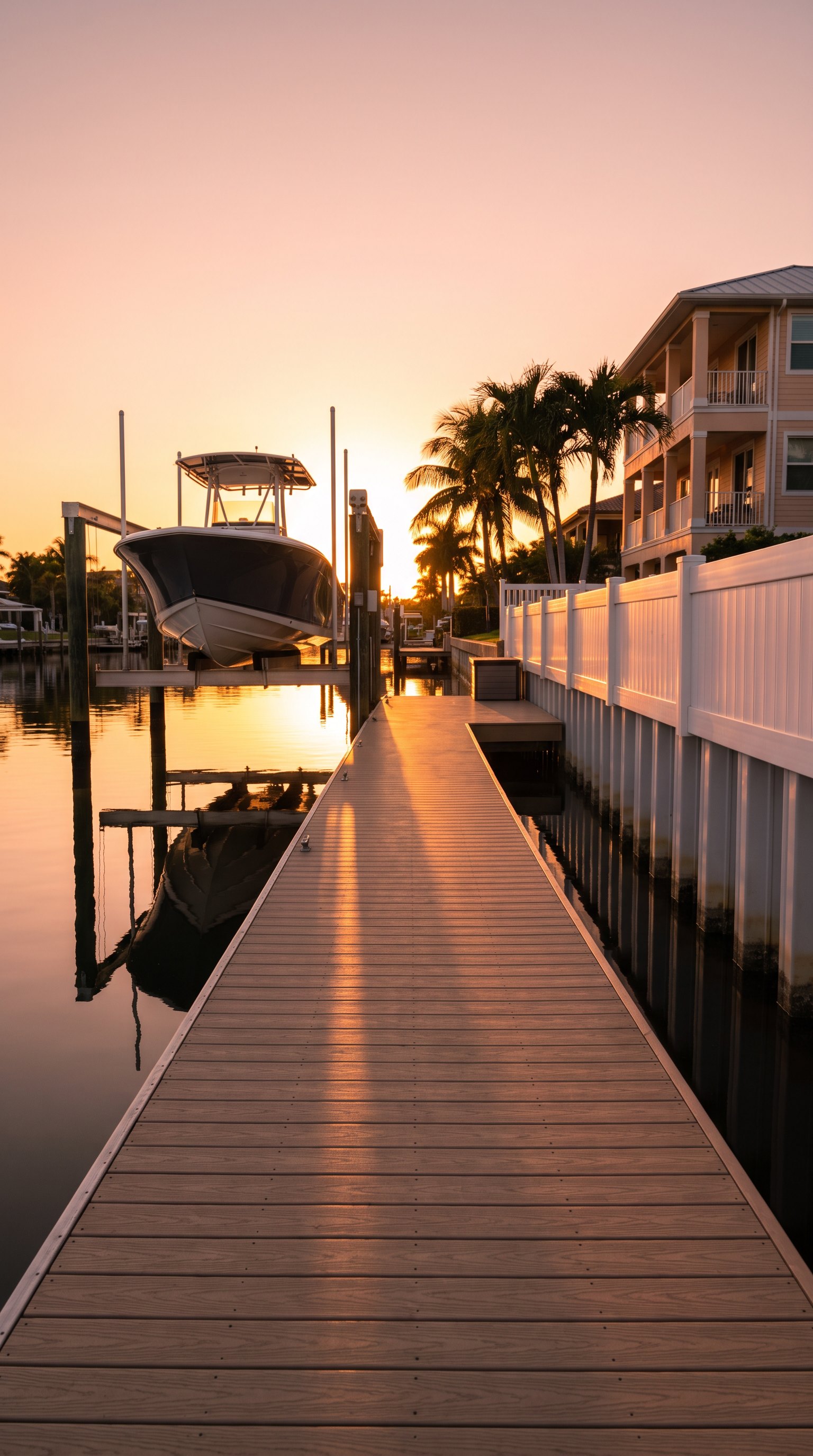 Golden hour dock