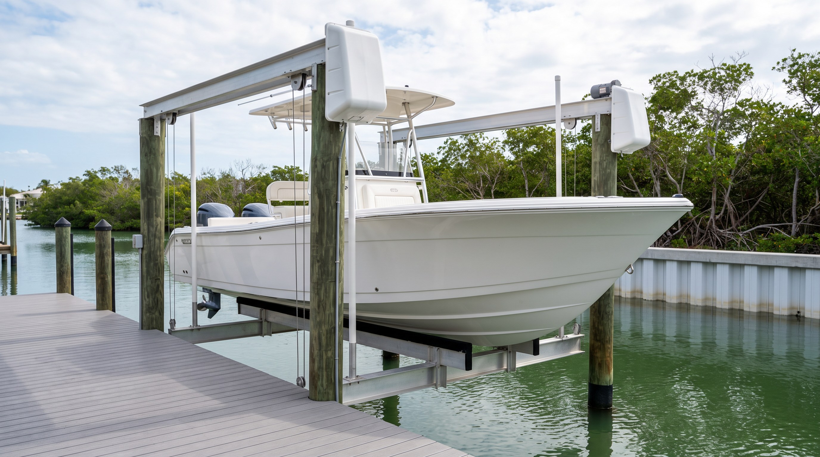 Boat lift installation